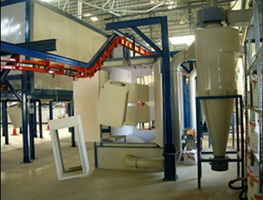 powder coating line for steel furniture